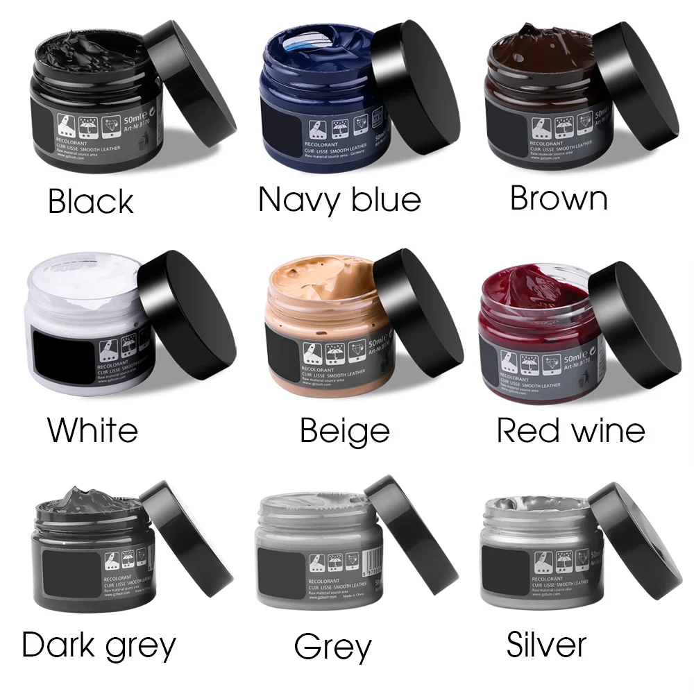 Leather Dye Finish - Lederreparatieset, kleurherstellende balsem zonder hitte, vloeibare