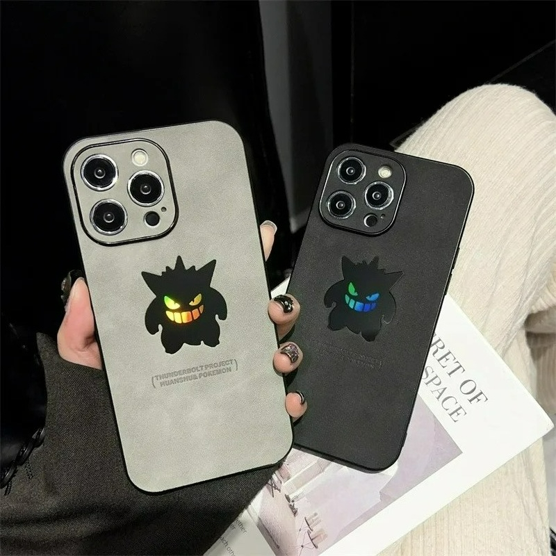 Leather X - Cartoon Anime Gengar Lederen Textuur Laser