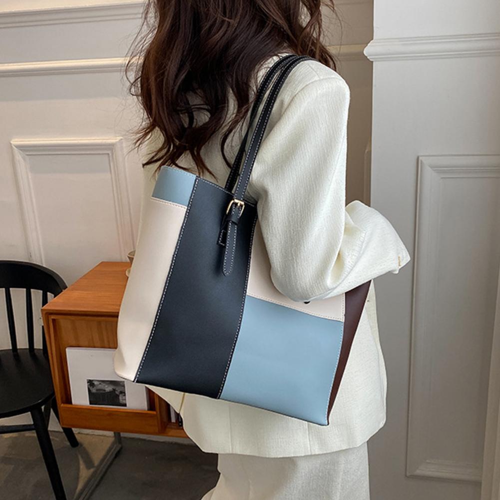 Leather Work Duffle Bag - Modieuze schoudertas Handtas met grote capaciteit