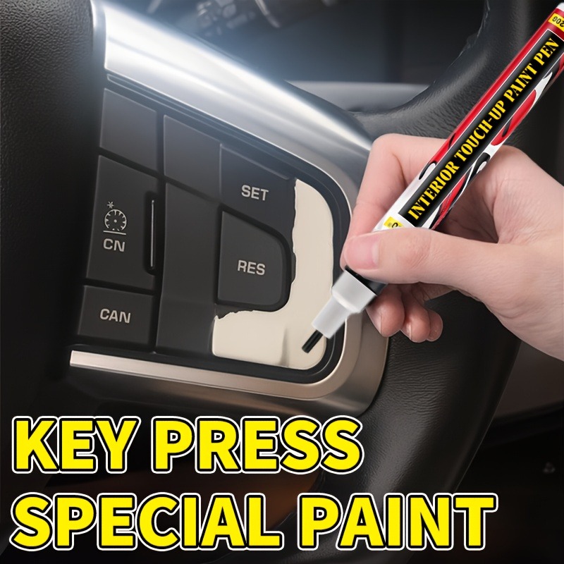 Leather Dye Finish - Autolakreparatiepen | Zwarte Touch-Up | Krasjes