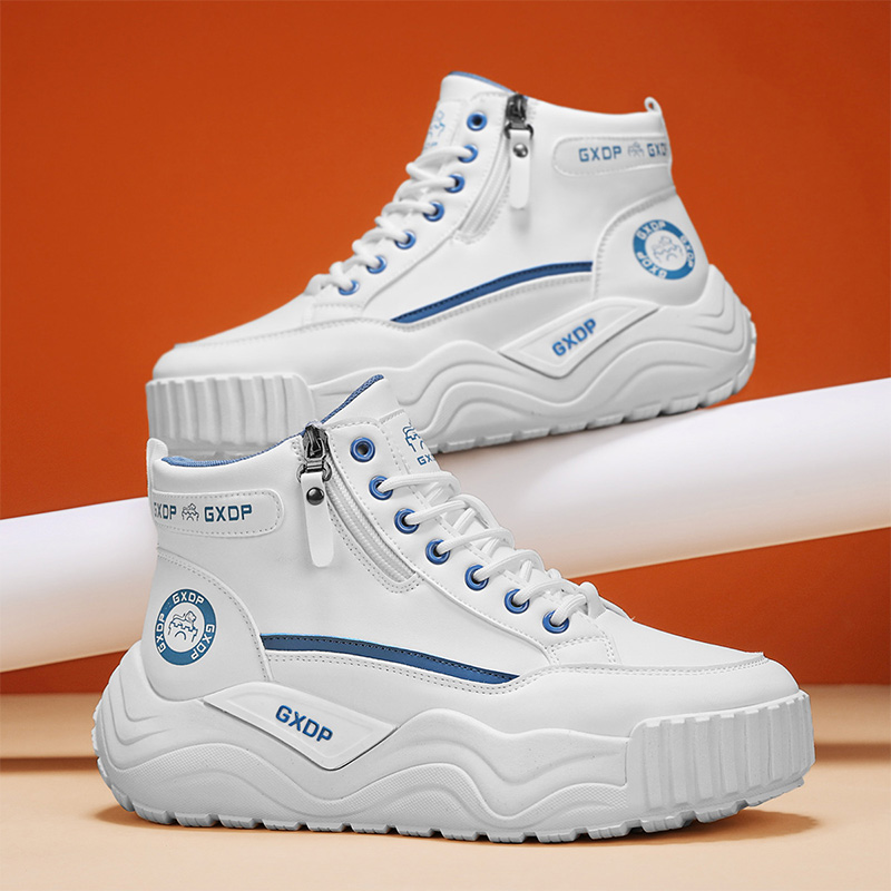 Leather Work Fabric - Hoogteverhogende antislip schoenen voor heren, hoge