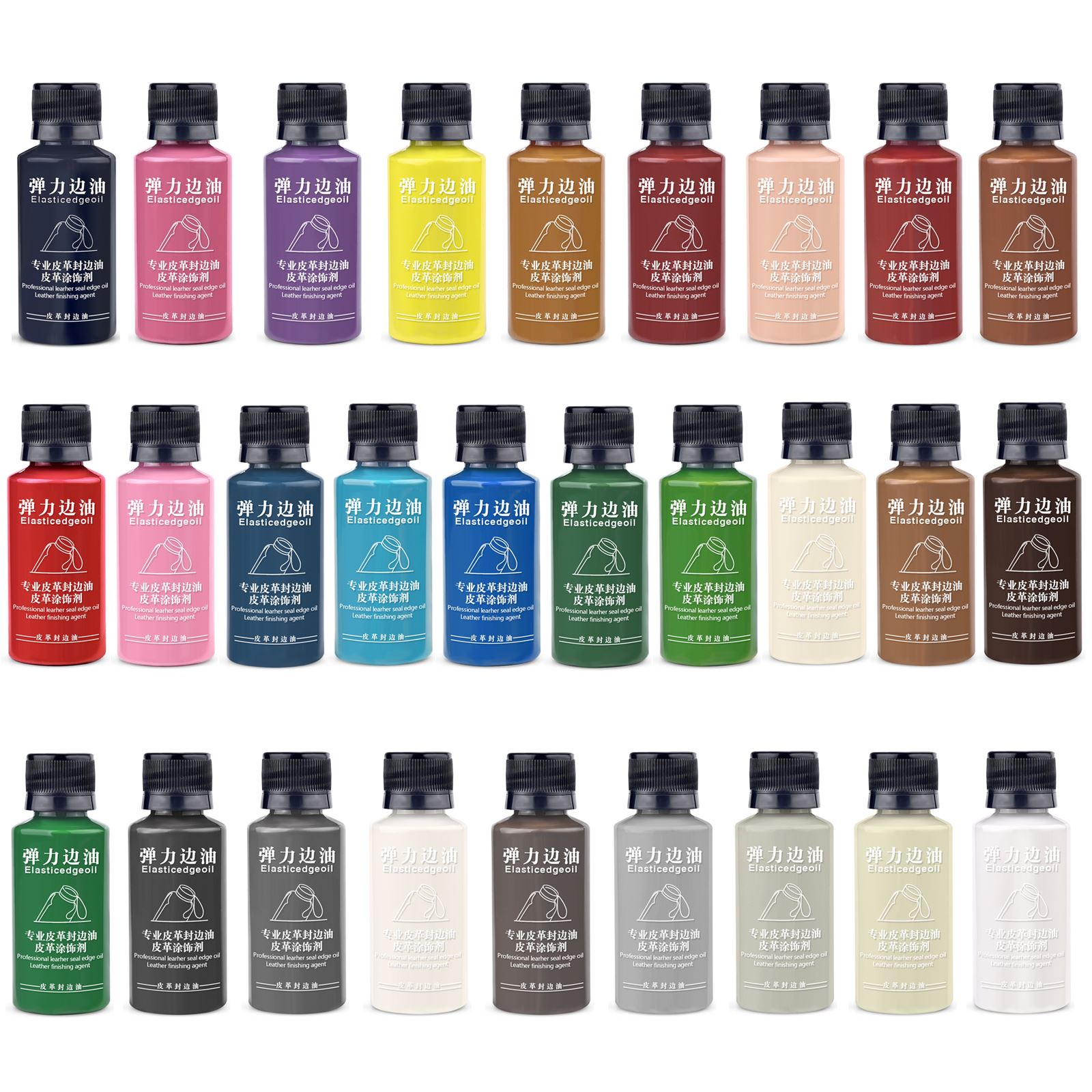 Leather Dye Finish - 30Ml Lederen Rand Verf Oliekleurstof Dressing
