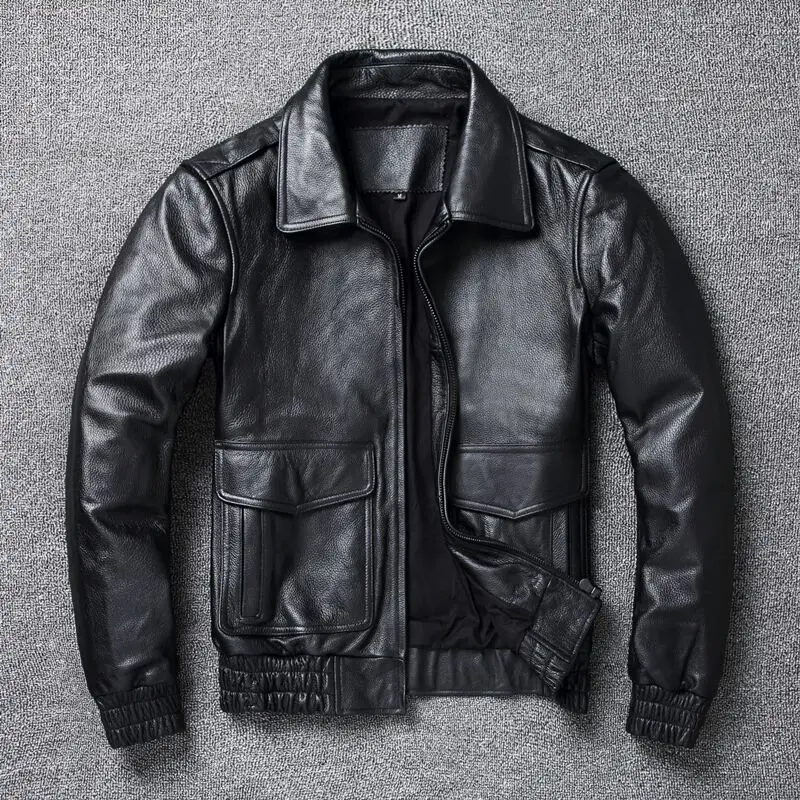 Leather Work Jacket - 2024 Nieuwe Plus Size 8xl Heren