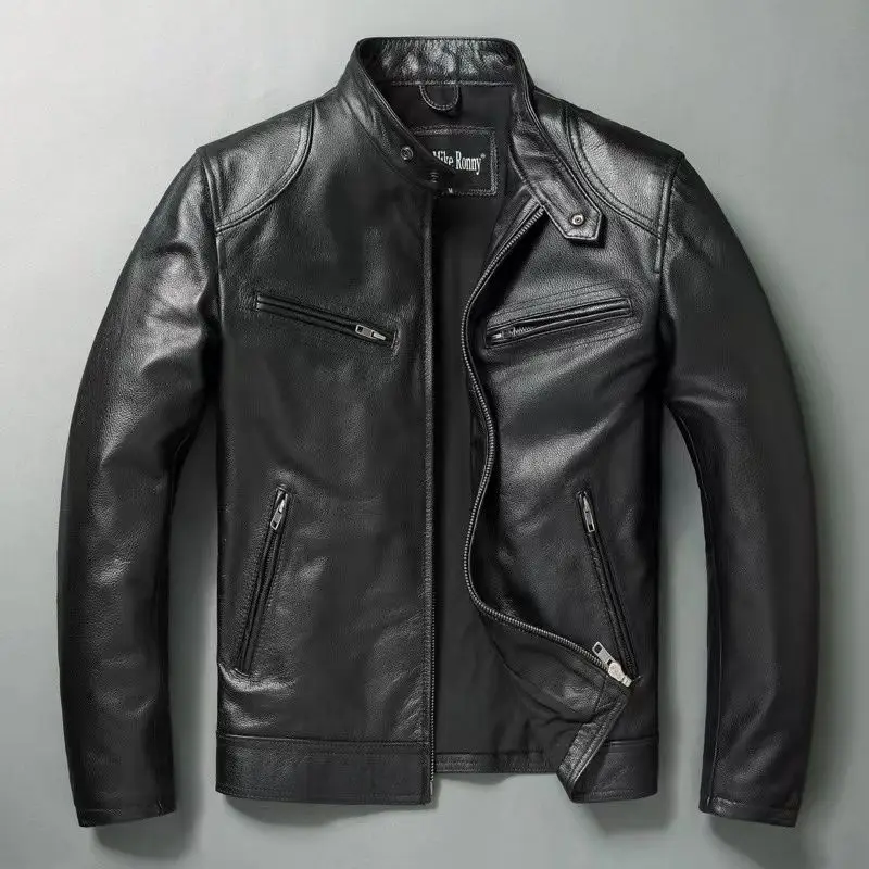 Leather Work Jacket - Echt Leren Jas Heren 100% Koeienhuid