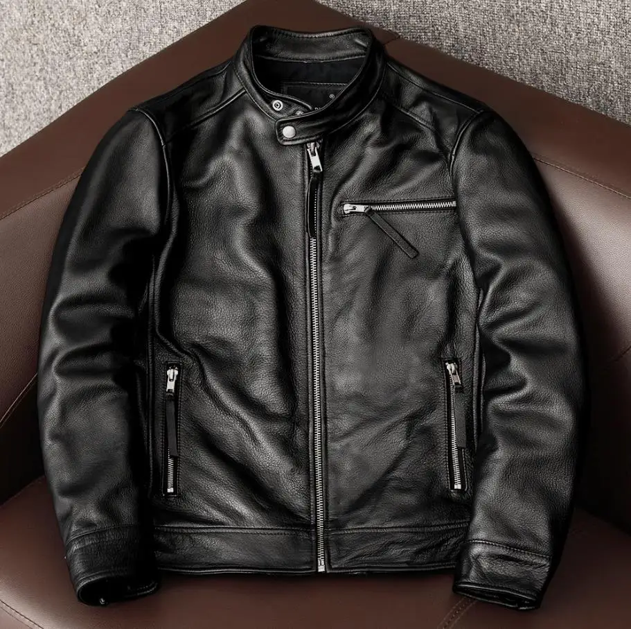 Leather Work Jacket - Wholes.100 % Echte Koeienhuid Kleding. Brazilian.