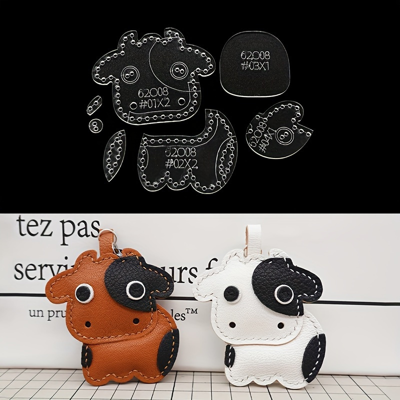 7 stks/set Leuke Cartoon Koe A - Leatherwork Tools recensie en prijs