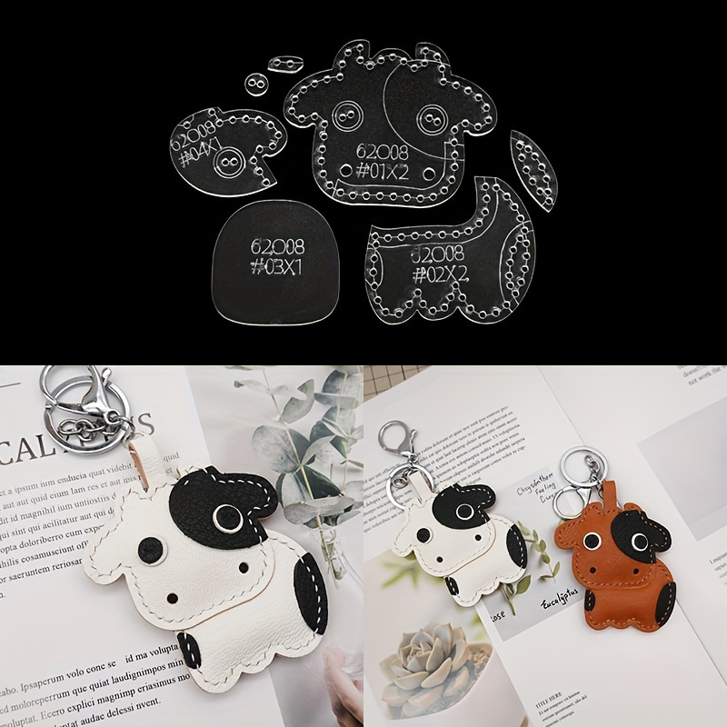 7 stks/set Leuke Cartoon Koe A - Leatherwork Tools recensie en prijs
