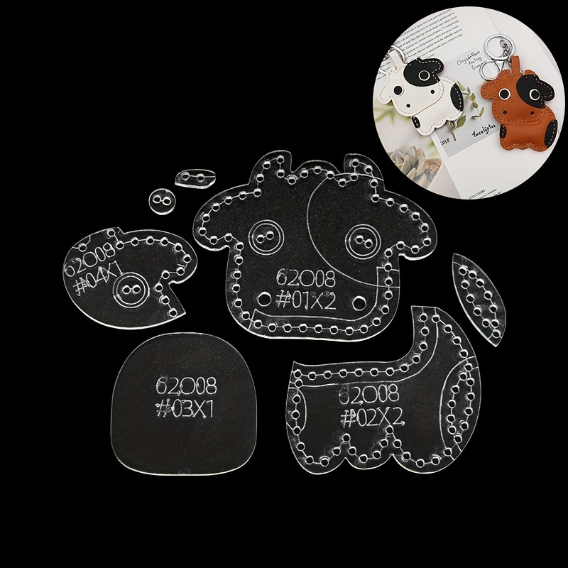 7 stks/set Leuke Cartoon Koe A - Leatherwork Tools recensie en prijs