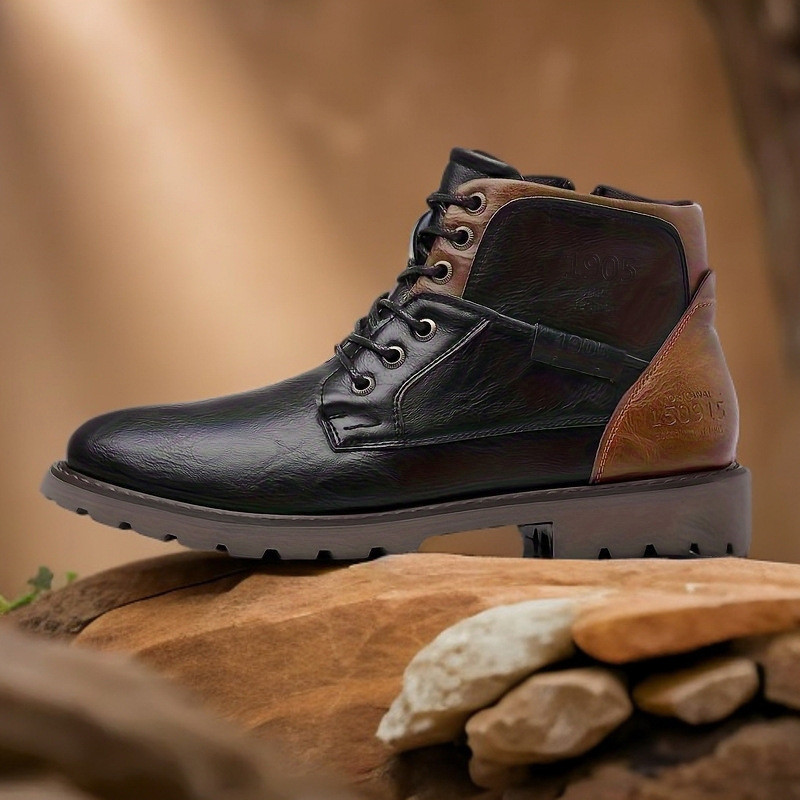 Leren heren enkellaarzen Grote - Leather Work Fabric recensie en prijs