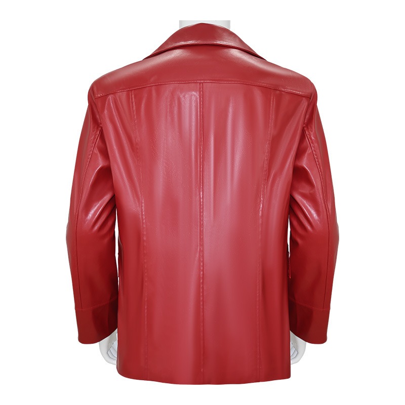 Mannen Rode Leren Jas Fight Cl - Leather Work Jacket recensie en prijs