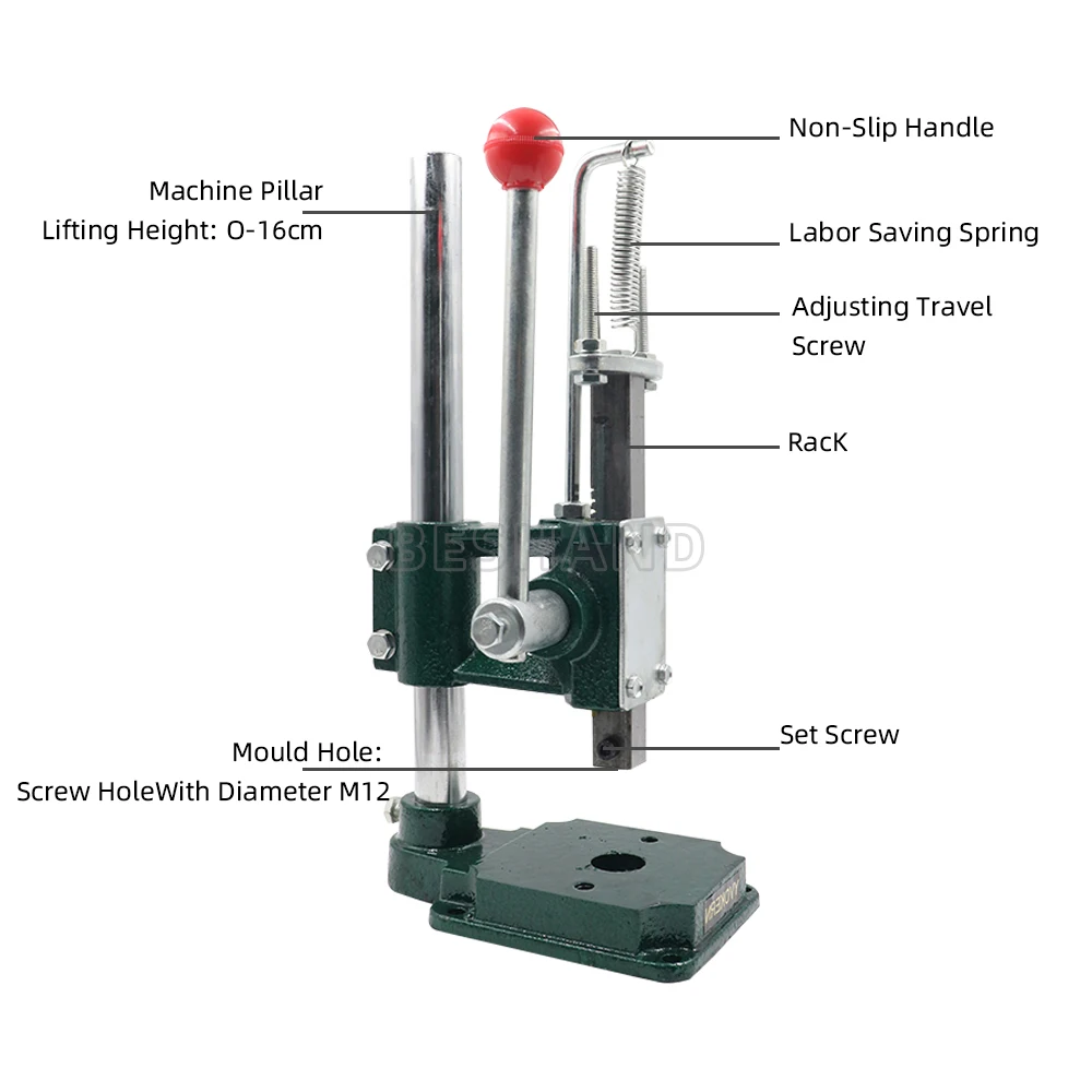 Silent lederen pons gereedscha - Leatherwork Hand Press recensie en prijs