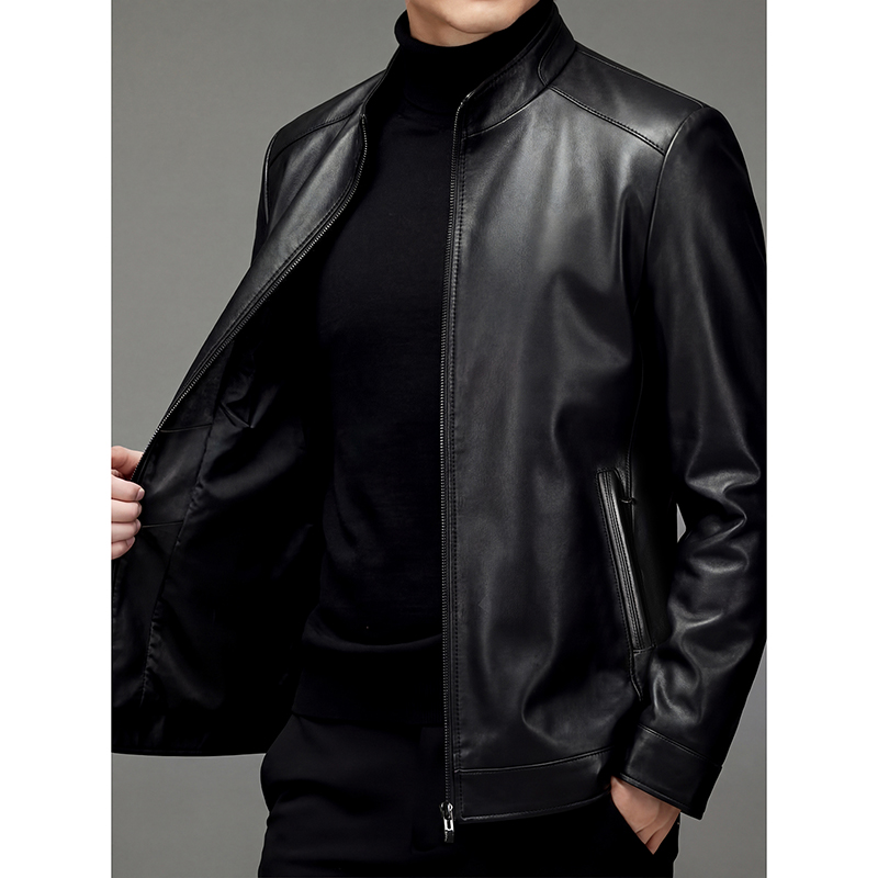 100% schapenvacht echt leer st - Leather Work Jacket recensie en prijs