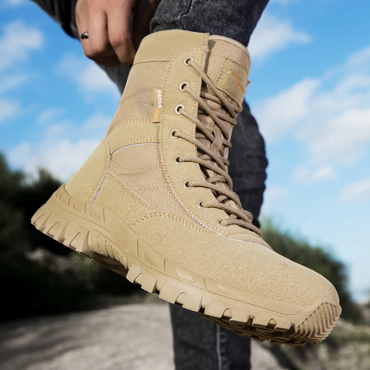 Outdoor-wandelschoenen voor he - Leather Work Fabric recensie en prijs