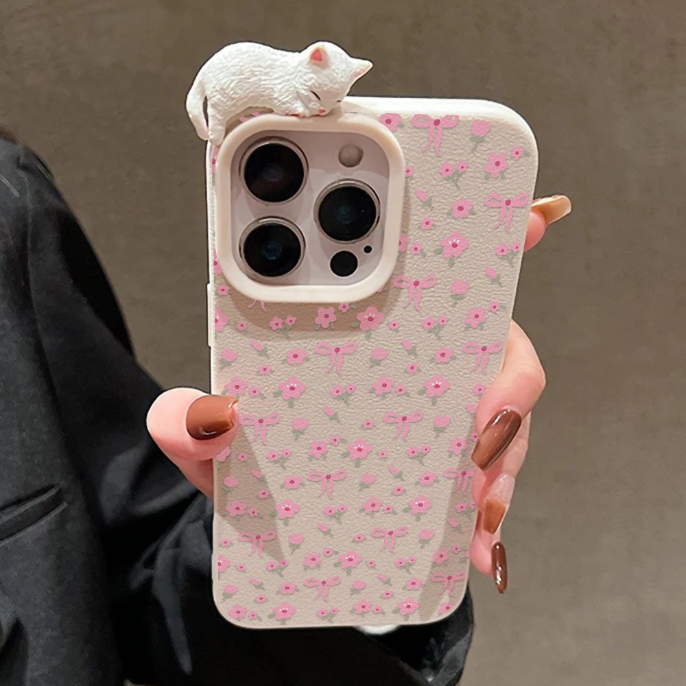 Schattig strik-bloemen hoesje  - Leather X recensie en prijs