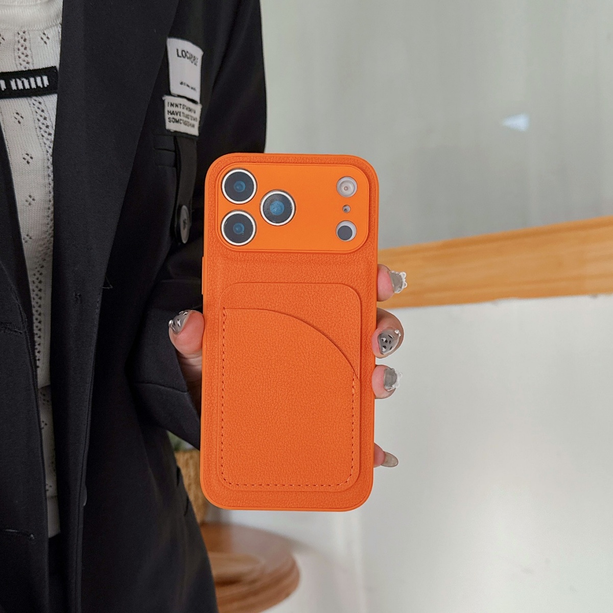 Leer Oranje Kleur Kaarthouder  - Leather X recensie en prijs
