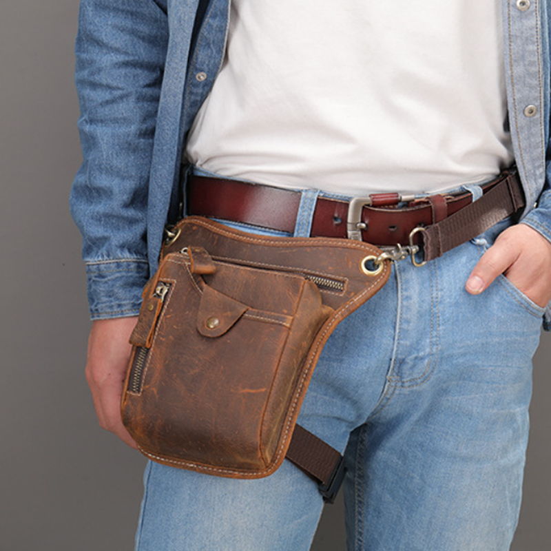 Vintage Pu Lederen Heuptas Dro - Leatherwork Fasteners recensie en prijs
