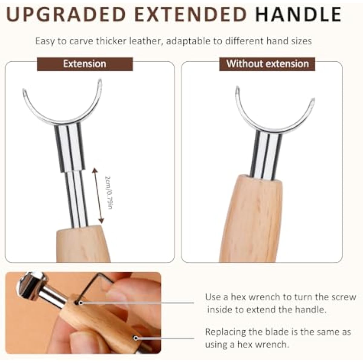 Leren draaimes, lederbewerking - Leatherwork Knife recensie en prijs